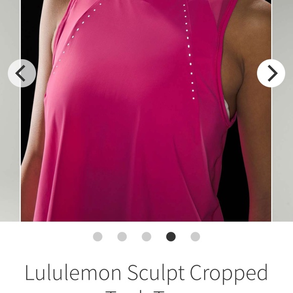 Lululemon sculpt cropped tank - Picture 6 of 6